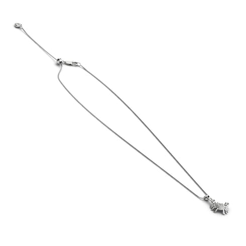 Tropique du Cancer | Argent sterling .925 | Collier fermoir infini crabe de mer en cristal